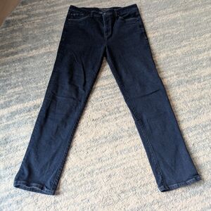 Mack Weldon Silver Denim Men Jeans 36W x 34L Dark Wash Straight Fit Stretch